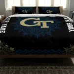 Personalized Georgia Tech Yellow Jackets Mandala Lacework Bedding Set Best Selling