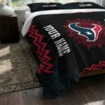 Personalized Houston Texans Mandala Lacework Bedding Set Best Selling