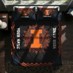 Personalized Illinois Fighting Illini Mandala Lacework Bedding Set Best Selling