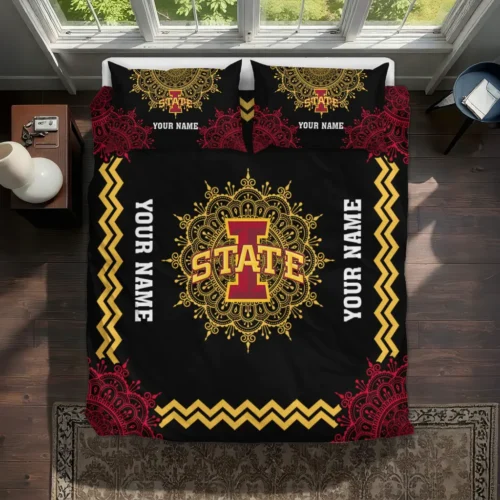 Personalized Iowa State Cyclones Mandala Lacework Bedding Set Best Selling