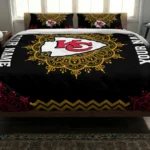 Personalized Kansas City Chiefs Mandala Lacework Bedding Set Best Selling