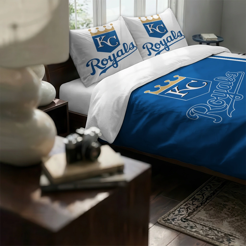 Personalized Kansas City Royals Mlb Logo Bedding Set High Quality Personalized Kansas City Royals Mlb Logo Bedding Set High Quality
