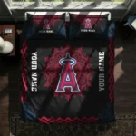Personalized Los Angeles Angels Mandala Lacework Bedding Set Best Selling