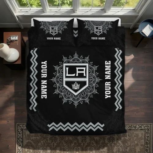 Personalized Los Angeles Kings Mandala Lacework Bedding Set Best Selling