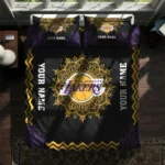 Personalized Los Angeles Lakers Mandala Lacework Bedding Set Best Selling