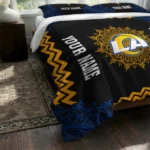 Personalized Los Angeles Rams Mandala Lacework Bedding Set Best Selling