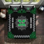 Personalized Marshall Thundering Herd Mandala Lacework Bedding Set Best Selling