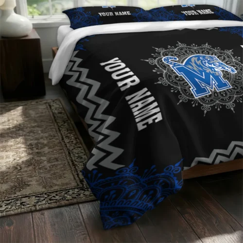 Personalized Memphis Tigers Mandala Lacework Bedding Set Fashion Forward