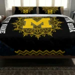 Personalized Michigan Wolverines Mandala Lacework Bedding Set Best Selling