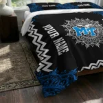 Personalized Middle Tennessee Blue Raiders Mandala Lacework Bedding Set Best Selling