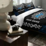 Personalized Middle Tennessee Blue Raiders Mandala Lacework Bedding Set Best Selling