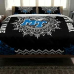 Personalized Middle Tennessee Blue Raiders Mandala Lacework Bedding Set Best Selling