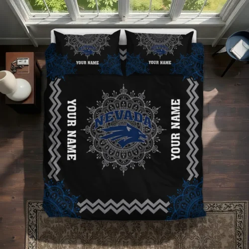 Personalized Nevada Wolf Pack Mandala Lacework Bedding Set Best Selling