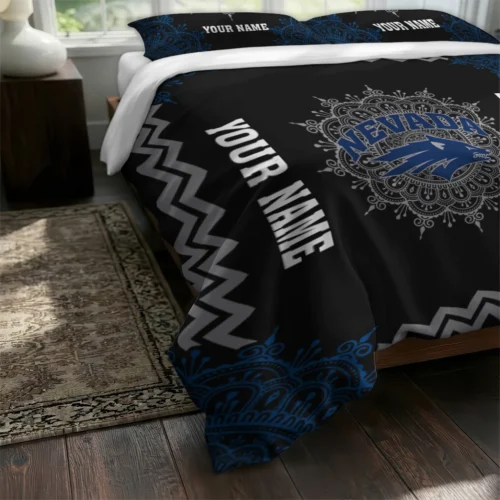 Personalized Nevada Wolf Pack Mandala Lacework Bedding Set Fashion Forward