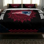 Personalized New England Patriots Mandala Lacework Bedding Set Best Selling