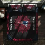 Personalized New England Patriots Mandala Lacework Bedding Set Best Selling