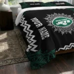 Personalized New York Jets Mandala Lacework Bedding Set Best Selling