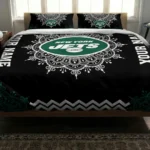Personalized New York Jets Mandala Lacework Bedding Set Best Selling