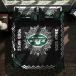 Personalized New York Jets Mandala Lacework Bedding Set Best Selling