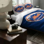 Personalized New York Mets Mlb Logo Bedding Set Best Selling