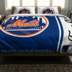 Personalized New York Mets Mlb Logo Bedding Set Best Selling