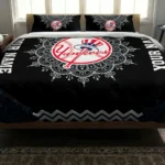 Personalized New York Yankees Mandala Lacework Bedding Set Best Selling