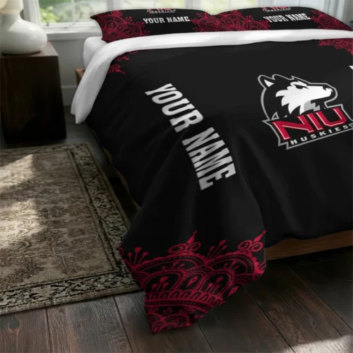 Personalized Northern Illinois Huskies Mandala Lacework Bedding Set Fashion Forward