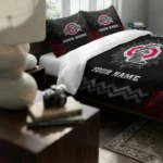 Personalized Ohio State Buckeyes Mandala Lacework Bedding Set Best Selling