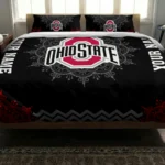 Personalized Ohio State Buckeyes Mandala Lacework Bedding Set Best Selling