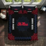 Personalized Ole Miss Rebels Mandala Lacework Bedding Set Best Selling