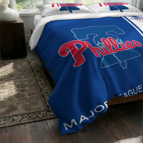 Personalized Philadelphia Phillies Mlb Logo Bedding Set Fashion Forward