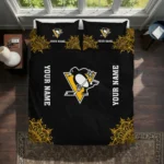 Personalized Pittsburgh Penguins Mandala Lacework Bedding Set Best Selling