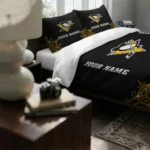 Personalized Pittsburgh Penguins Mandala Lacework Bedding Set Best Selling