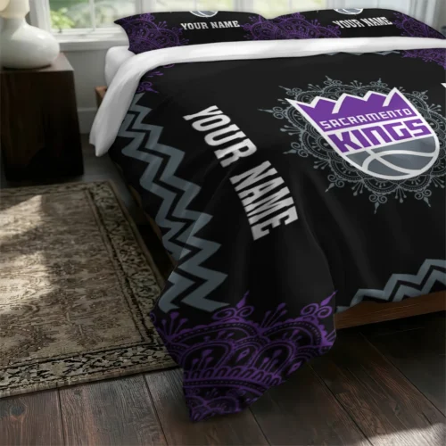 Personalized Sacramento Kings Mandala Lacework Bedding Set Fashion Forward