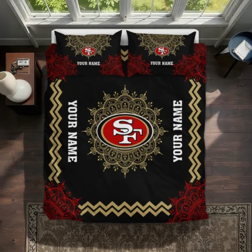 Personalized San Francisco 49ers Mandala Lacework Bedding Set Best Selling