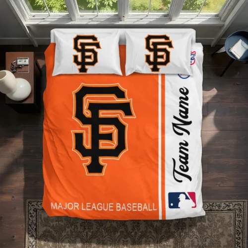 Personalized San Francisco Giants Mlb Logo Bedding Set Best Selling