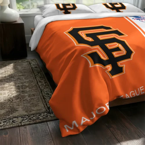 Personalized San Francisco Giants Mlb Logo Bedding Set Fashion Forward
