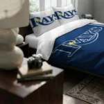 Personalized Tampa Bay Rays Mlb Logo Bedding Set Best Selling