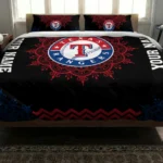 Personalized Texas Rangers Mandala Lacework Bedding Set Best Selling