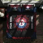 Personalized Texas Rangers Mandala Lacework Bedding Set Best Selling
