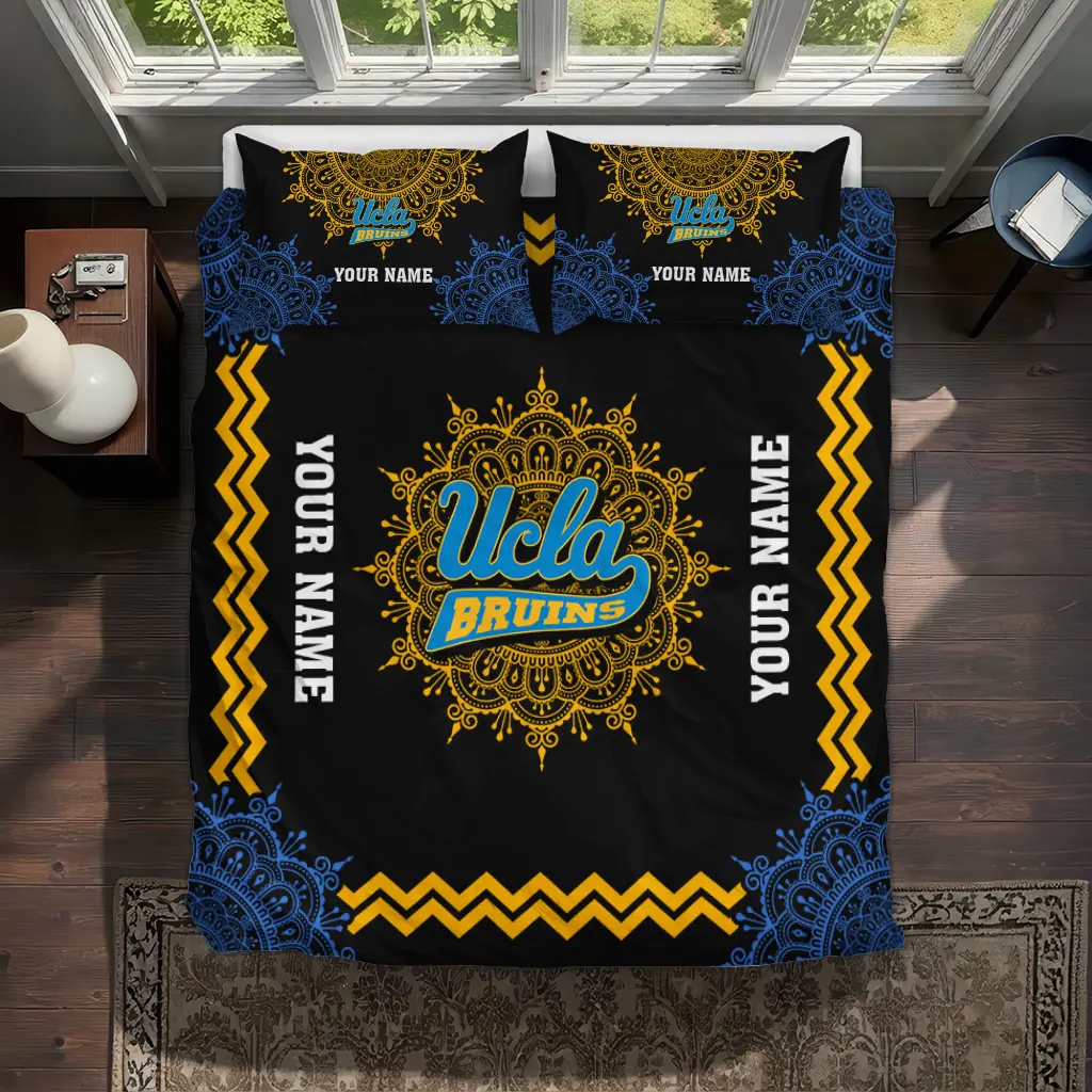 Personalized Ucla Bruins Mandala Lacework Bedding Set Best Selling Personalized Ucla Bruins Mandala Lacework Bedding Set Best Selling