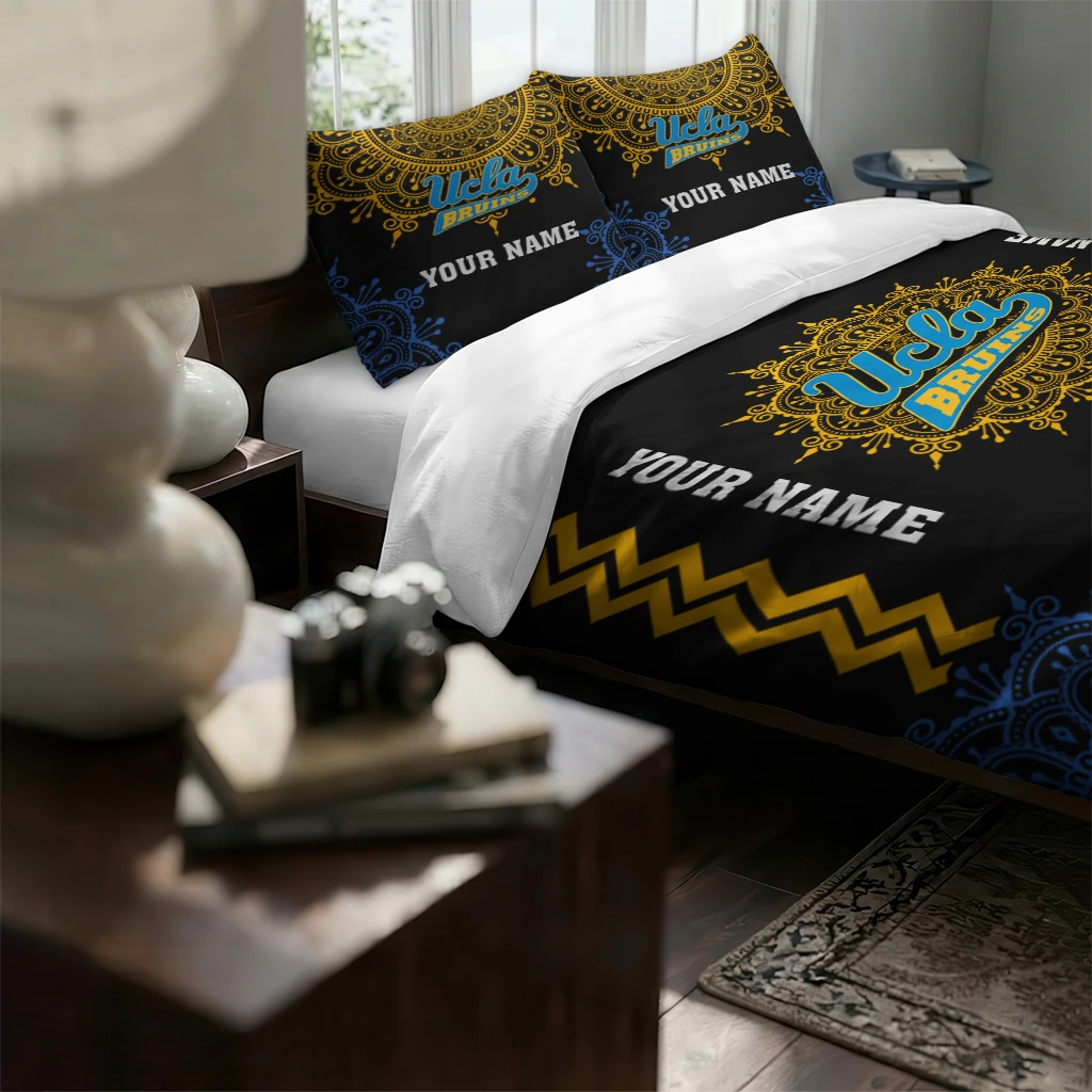 Personalized Ucla Bruins Mandala Lacework Bedding Set High Quality Personalized Ucla Bruins Mandala Lacework Bedding Set High Quality
