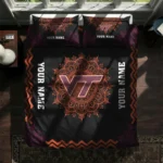 Personalized Virginia Tech Hokies Mandala Lacework Bedding Set Best Selling