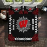 Personalized Wisconsin Badgers Mandala Lacework Bedding Set Best Selling