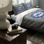Philadelphia 76ers Cracked Texture Bedding Set Best Selling