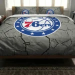 Philadelphia 76ers Cracked Texture Bedding Set Best Selling