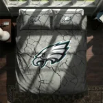 Philadelphia Eagles Cracked Texture Bedding Set Best Selling
