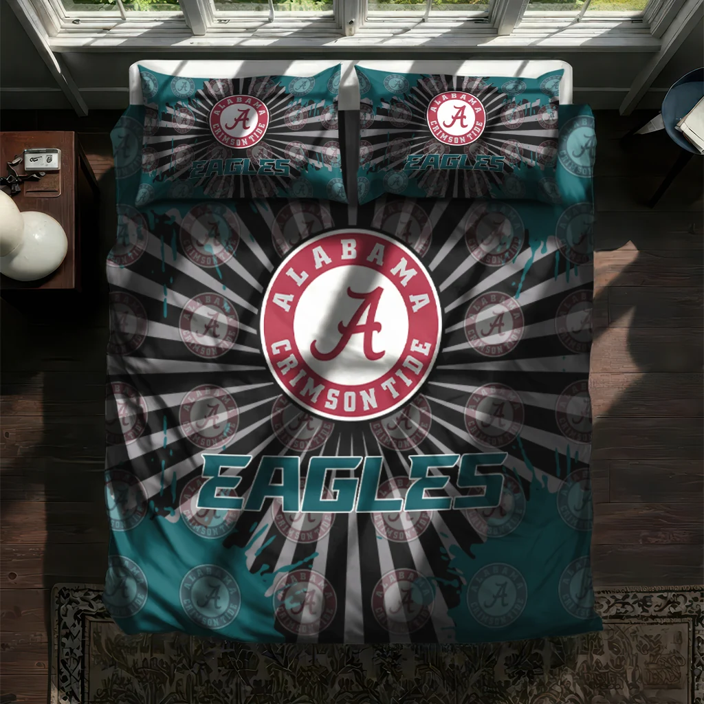 Philadelphia Eagles Sunburst Splatter Bedding Set New Arrival Philadelphia Eagles Sunburst Splatter Bedding Set New Arrival