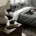 Philadelphia Flyers Cracked Texture Bedding Set Best Selling