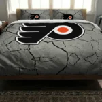 Philadelphia Flyers Cracked Texture Bedding Set Best Selling